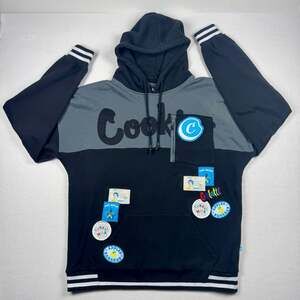 Cookies Award Tour Fleece Pullover Hoodie Black Grey